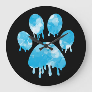 Paw Print        Large Clock