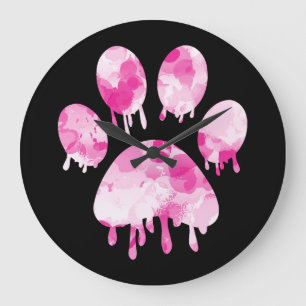 Paw Print           Large Clock