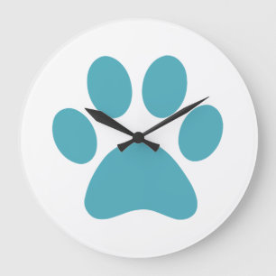 Paw Print                    Large Clock