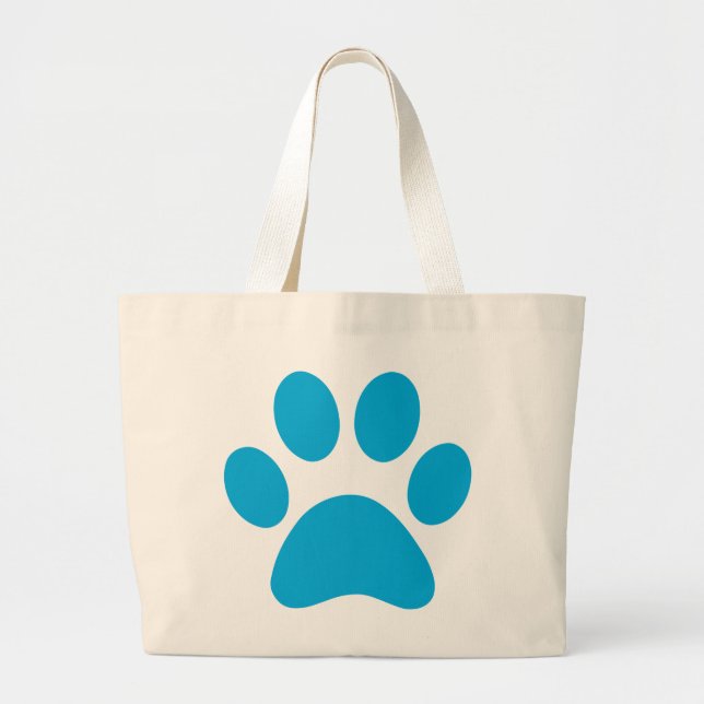 Paw Print     Large Tote Bag (Front)