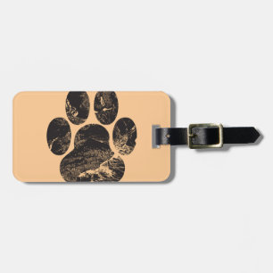 Paw Print Luggage Tag