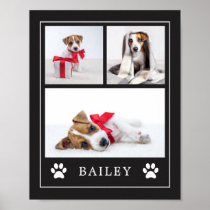Paw Print   Multi Photo Pet Dog or Puppy