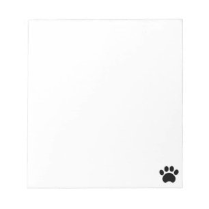 Paw Print Notepad