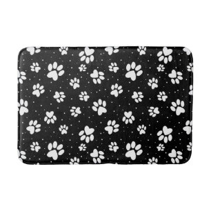 Paw Print Pattern Bath Mat