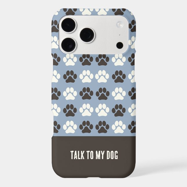 Paw Print Pattern Earthy Sand (Back)