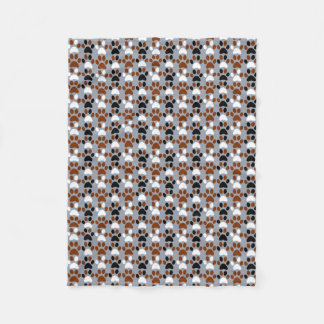 Paw Print pattern Fleece Blanket