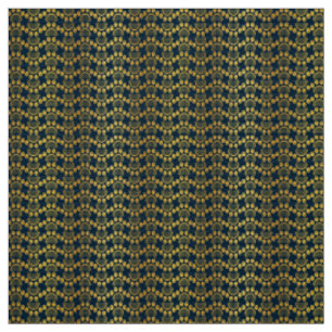 Paw print pattern in gold colour fabric