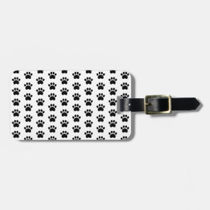 Paw Print Pattern Luggage Tag