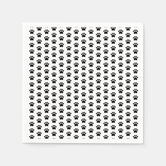 Paw Print Pattern Napkins (Front)