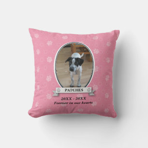 Paw Print Pet Memorial American MoJo Pillow