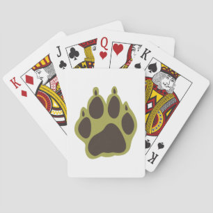 Paw Print Playing Cards