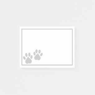 Paw Print Post-it Note