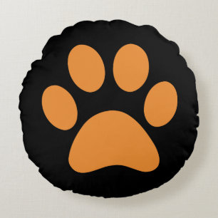 Paw Print   Round Cushion