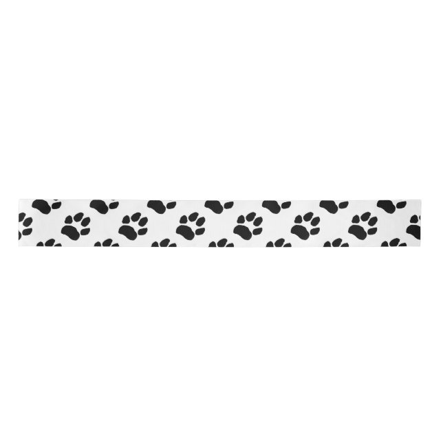 Paw Print Satin Ribbon (Front)