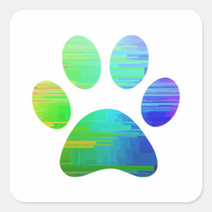 Paw Print           Square Sticker