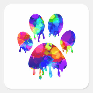 Paw Print       Square Sticker