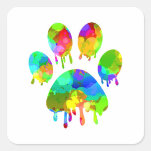 Paw Print        Square Sticker
