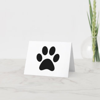 PAW PRINT THANK YOU CARD