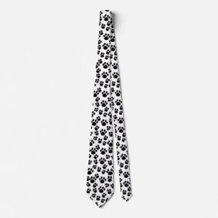 Paw Print Tie