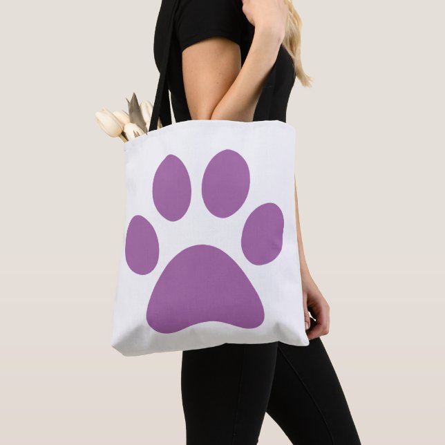 Paw Print   Tote Bag (Close Up)