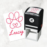 Pet Signature With Paw Print Stamp Charlie