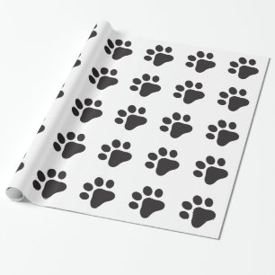 Paw Print Wrapping Paper
