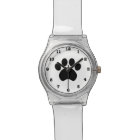 Paw Print Wrist Watch with Numbers