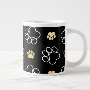 Paw printed coffee mug