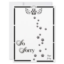Paw Prints Angel Wings Design
