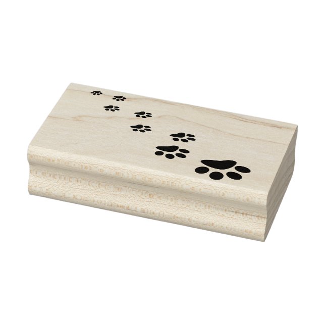 paw prints art stamp (Stamp)