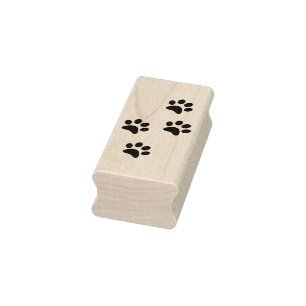paw prints art stamp