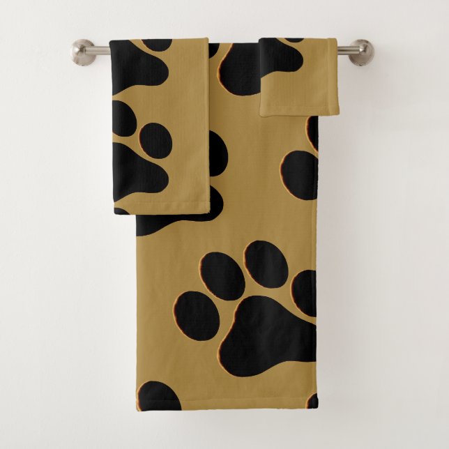 Paw Prints Bath Towel Set (Insitu)
