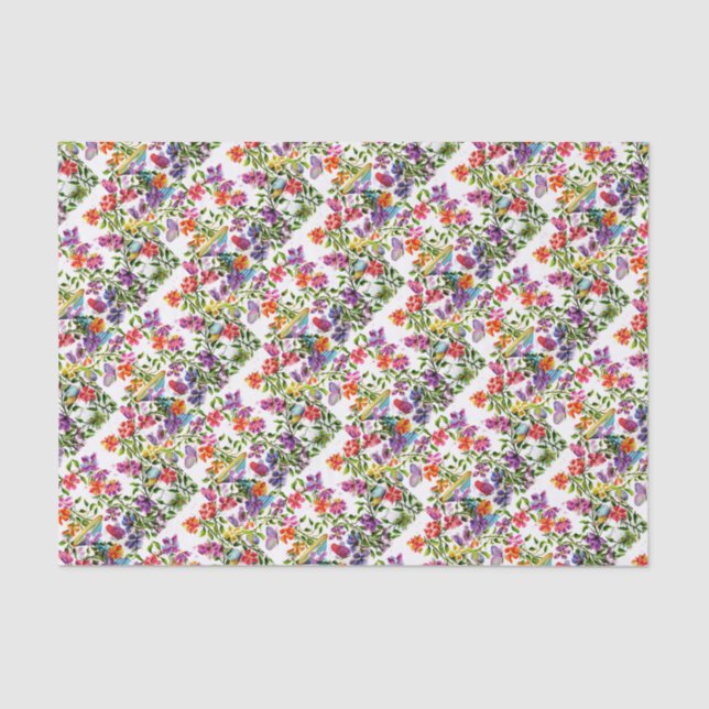 PAW PRINTS BIRD BATH TISSUE PAPER (Front)