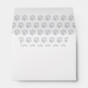 Paw Prints Budget Wedding Name Address Envelope