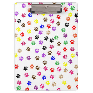 Paw Prints Clipboard