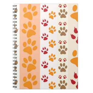 Paw Prints cute Dog Lovers Notebook