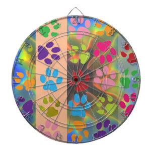 Paw Prints  Dart Board