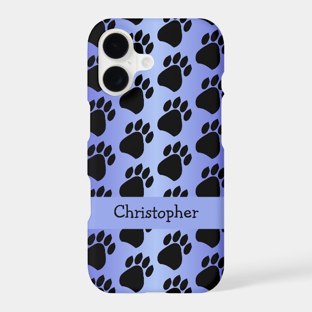 Paw Prints Design Blue Coloured (Back)