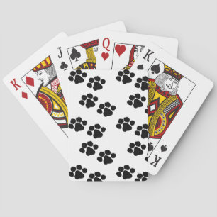 Paw Prints For Pet Owners Playing Cards