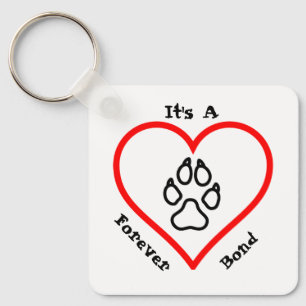 Paw Prints Forever Key Ring
