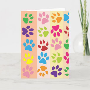 Paw Prints Greeting Card