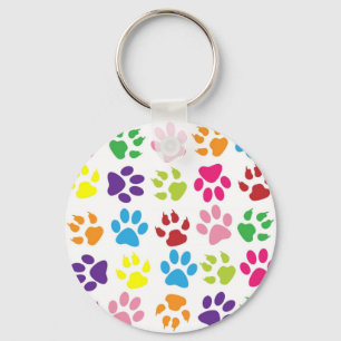 Paw Prints Key Ring
