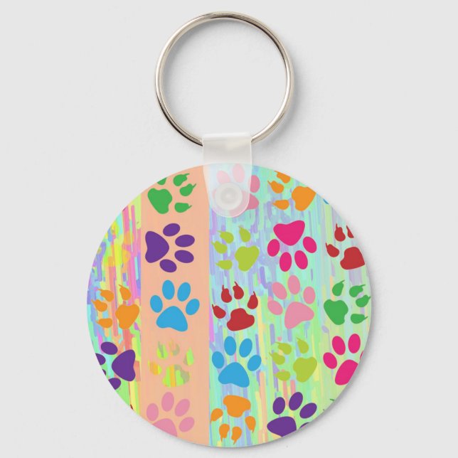 Paw Prints Keychain (Front)