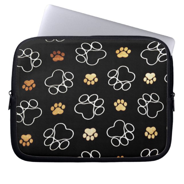 Paw Prints Laptop Sleeve (Front)