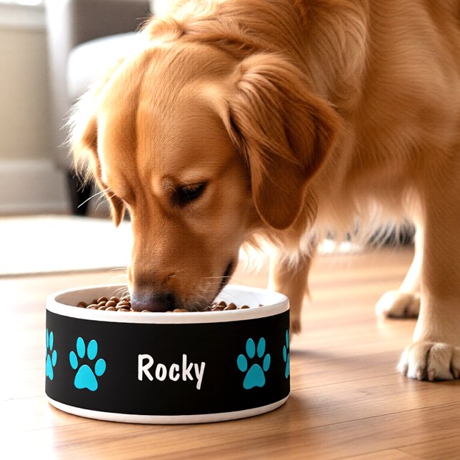 Paw Prints Large Dog Bowl (Creator Uploaded)