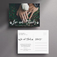Paw Prints Love & Thanks | Thank You Photo