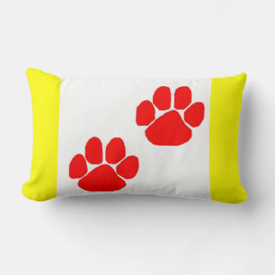 Paw Prints Lumbar Cushion