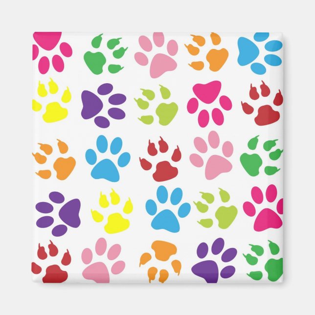 Paw Prints Magnet (Front)