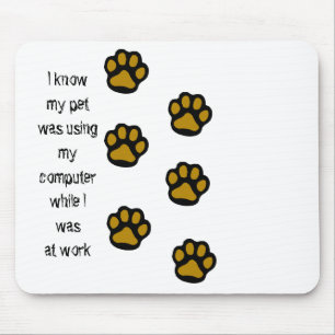 Paw Prints Mouse Pad