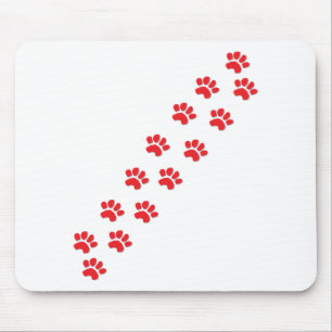 Paw Prints Mouse Pad